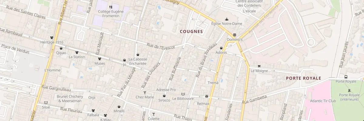 Plan du 32 Rue Buffeterie à La Rochelle