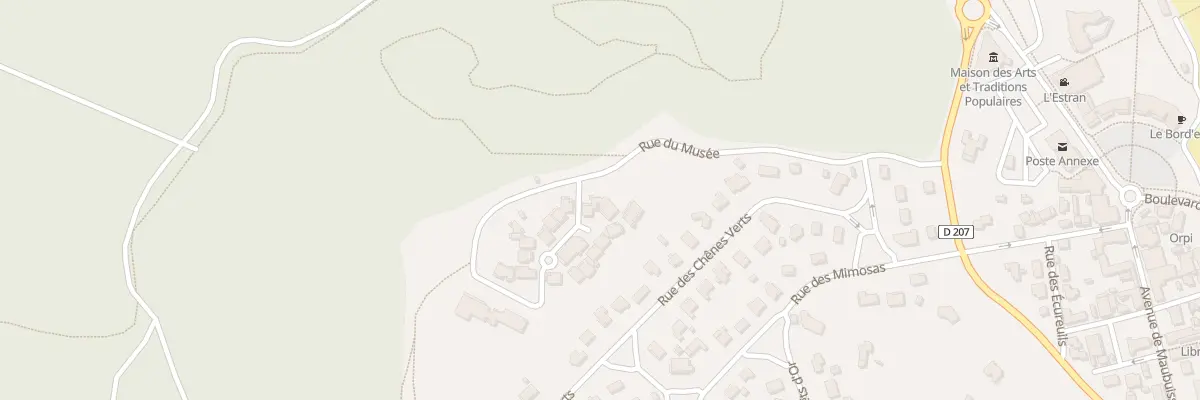Plan de la Rue du Musee à Carcans