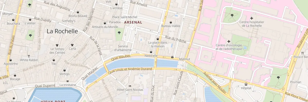 Plan du 1 Rue Villeneuve à La Rochelle