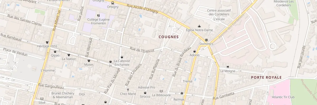 Plan du 27 Rue Buffeterie à La Rochelle