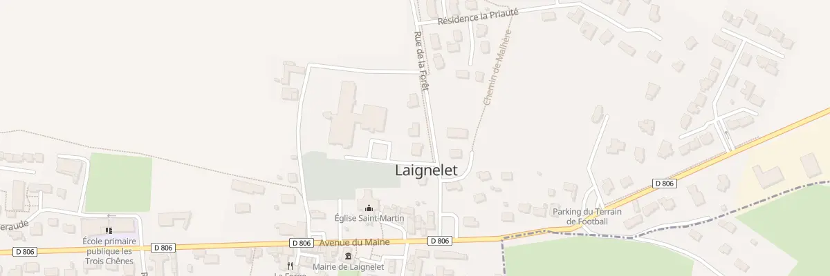 Plan du 5 Rue de la Foret à Laignelet