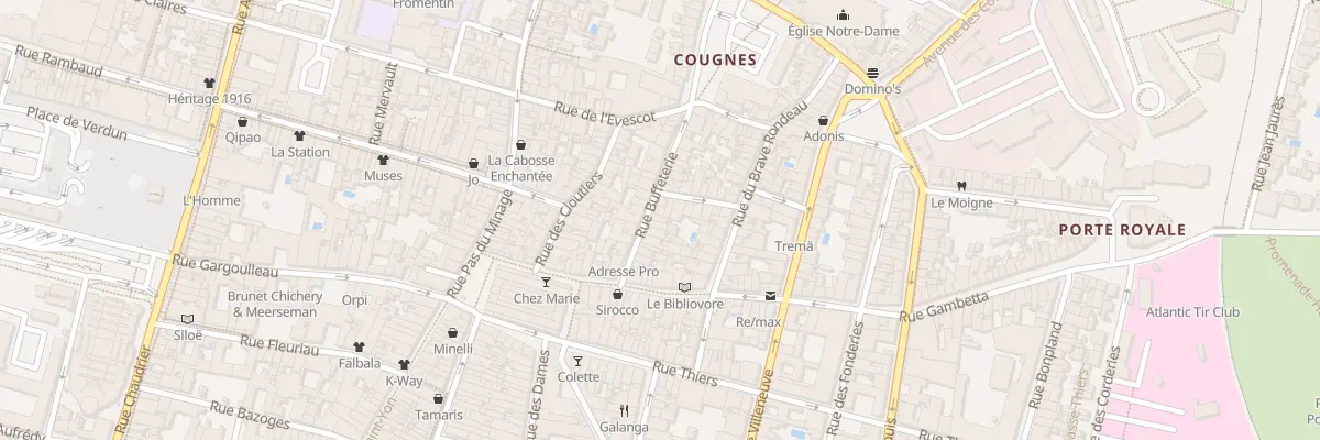 Plan du 18 Rue Buffeterie à La Rochelle