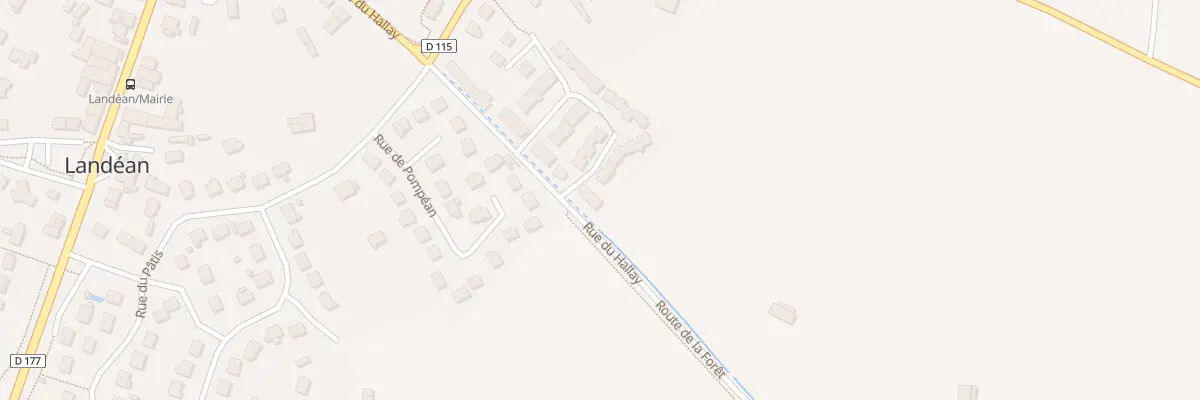 Plan du 21 Rue du Hallay à Landéan