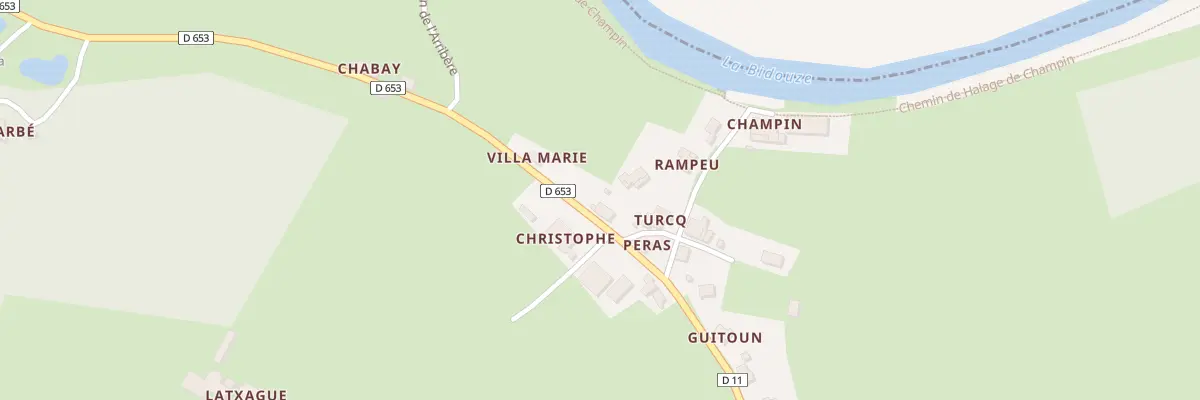 Plan du 70 Rte de Guiche à Bidache
