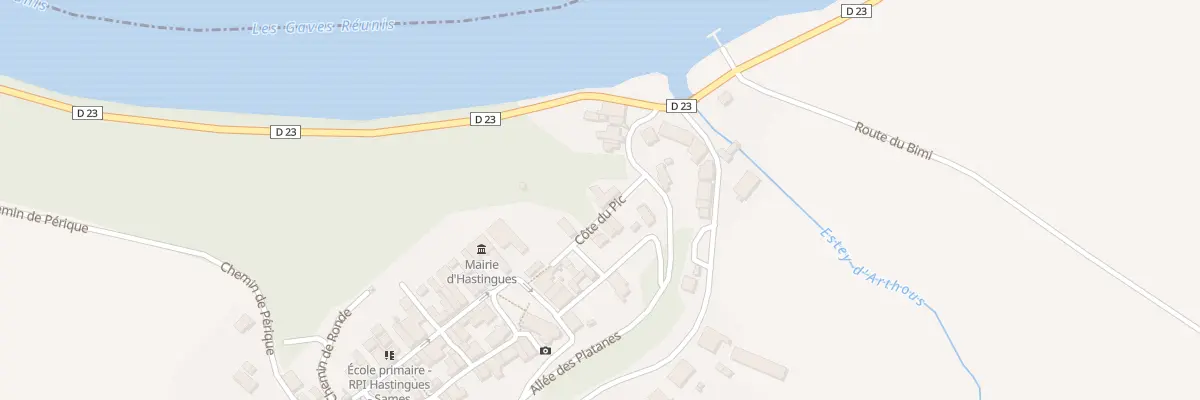 Plan du 59 Le Bourg à Hastingues