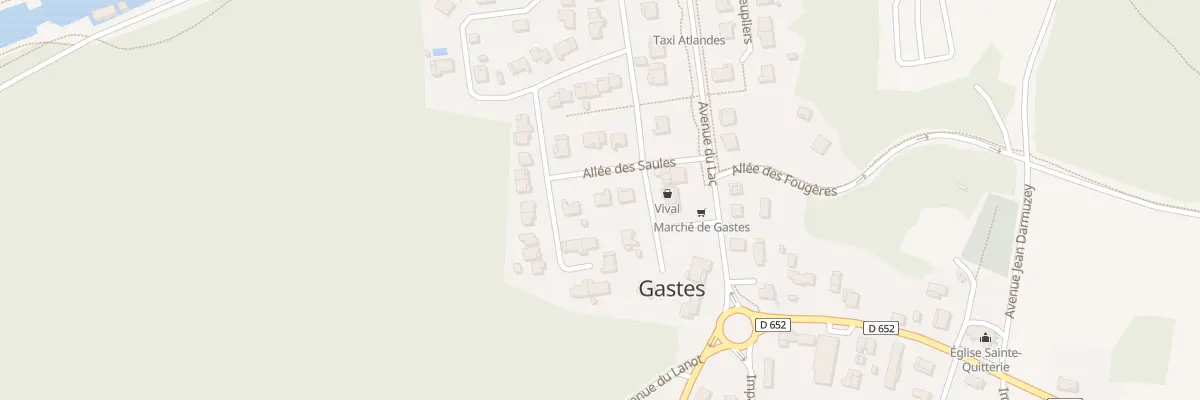 Plan du 91 All des Saules à Gastes