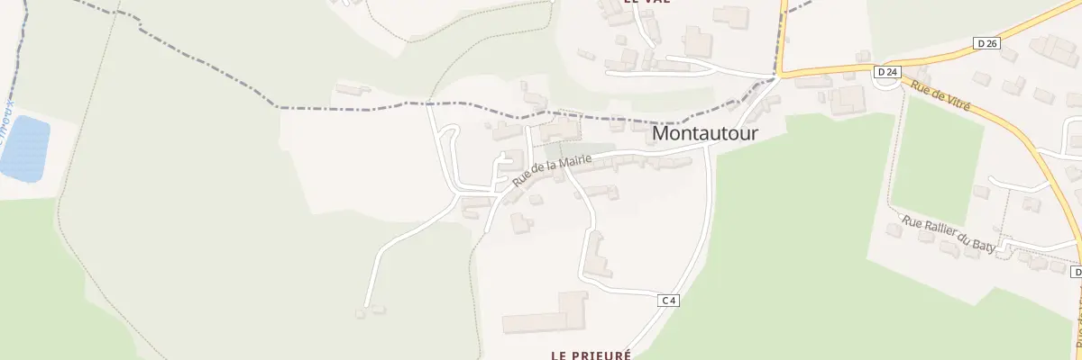 Plan du 12 Rue de la Mairie à Montautour