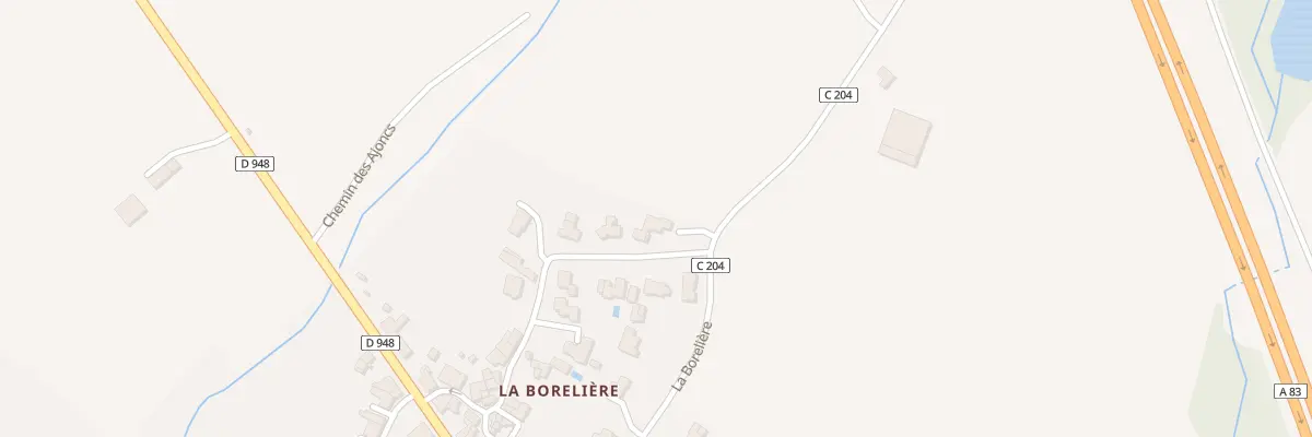 Plan du 345 La Borelière à Bournezeau