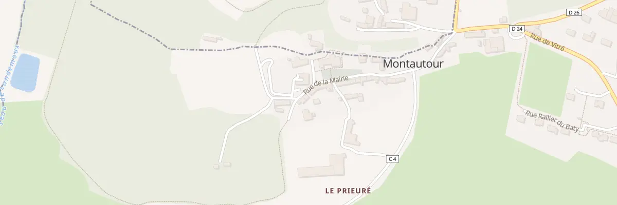 Plan du 8 Rue de la Mairie à Montautour