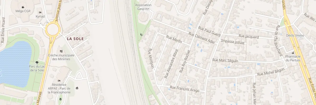 Plan du 10 Rue du Docteur Grancher à La Rochelle