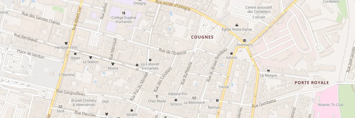 Plan du 36 Rue des Cloutiers à La Rochelle
