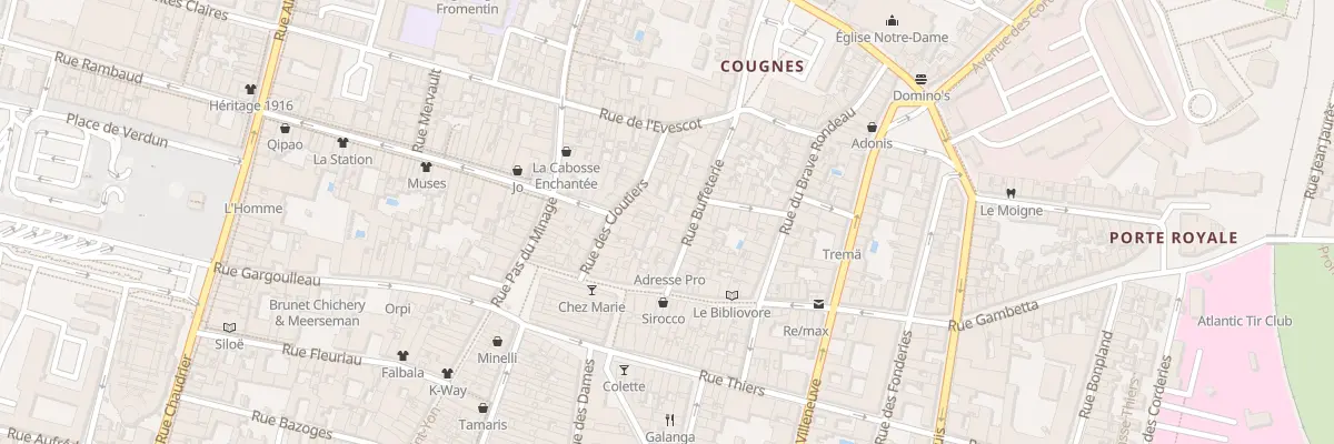 Plan du 16 Rue des Cloutiers à La Rochelle