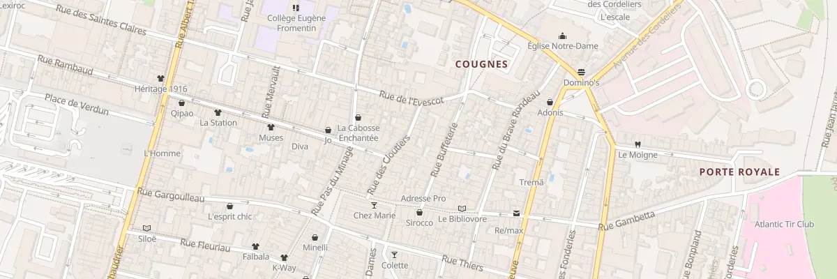 Plan du 28 Rue des Cloutiers à La Rochelle