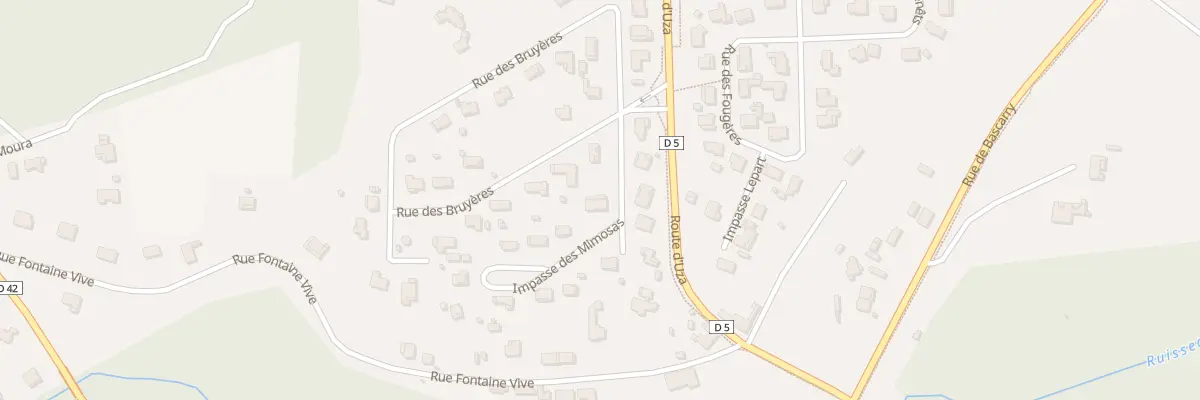 Plan du 76 Imp des Mimosas à Castets