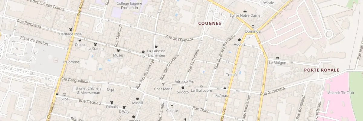Plan du 22 Rue des Cloutiers à La Rochelle