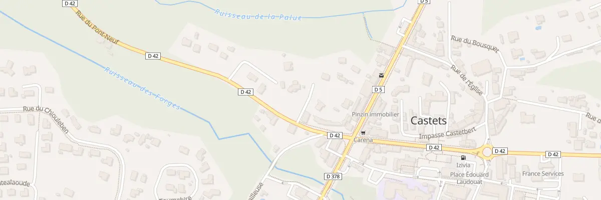 Plan du 106 Imp du Pont-neuf à Castets