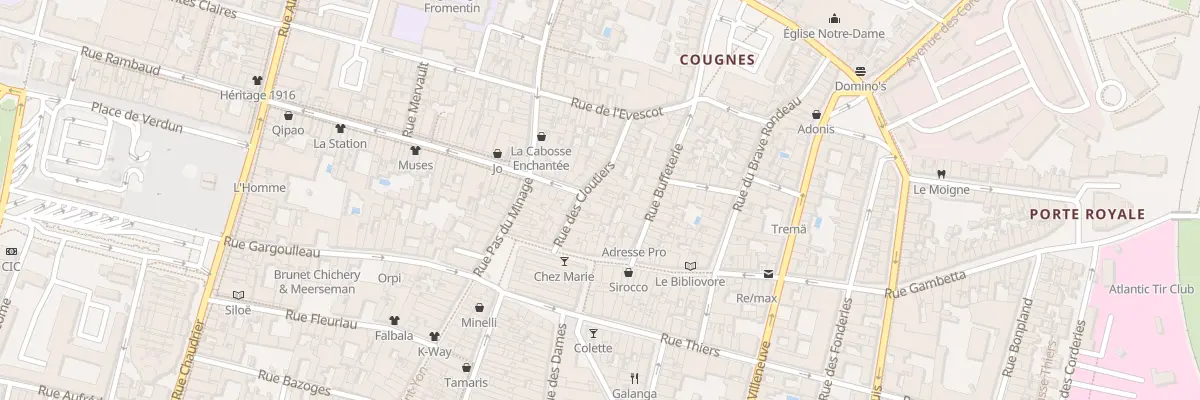 Plan du 14 Rue des Cloutiers à La Rochelle