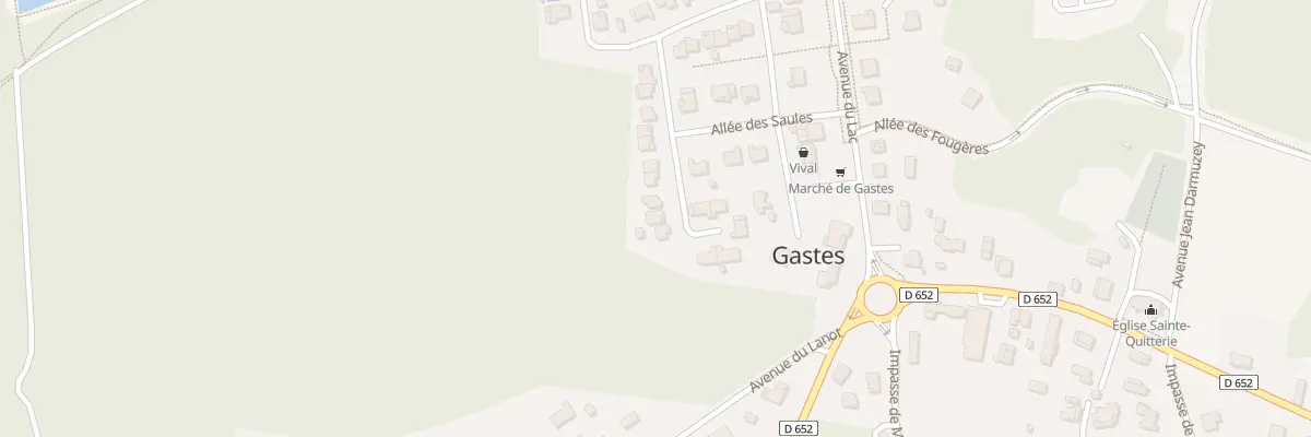 Plan du 236 All des Chénes à Gastes