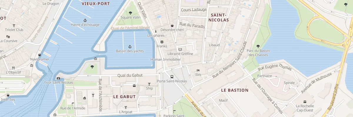 Plan du 64 Rue Saint Nicolas à La Rochelle