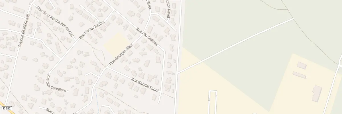 Plan du 333 Rue Léo Delibes à Biscarrosse