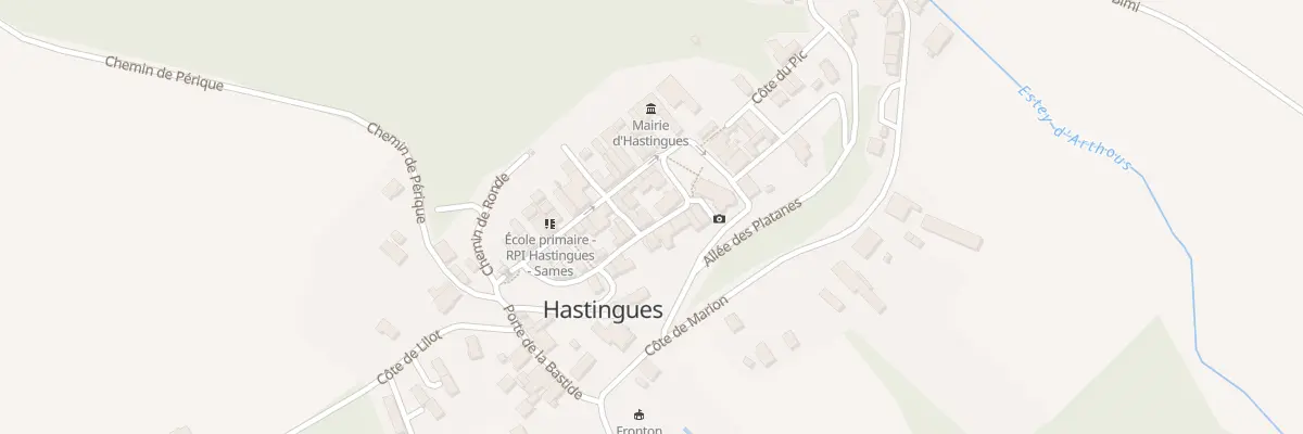 Plan du 36 Rue des Jurats à Hastingues