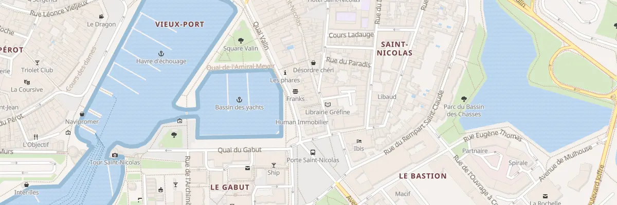 Plan du 50 Rue Saint Nicolas à La Rochelle