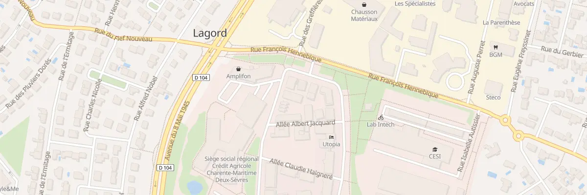 Plan du 9 Rue Louis Tardy à Lagord