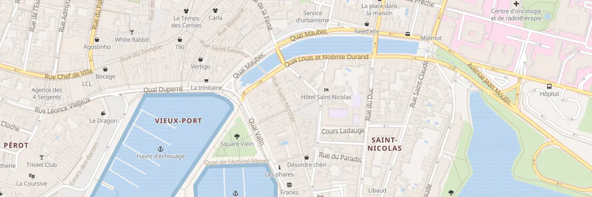 Plan du 13 Rue Saint Nicolas à La Rochelle