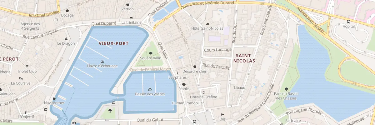 Plan du 26 Rue Saint Nicolas à La Rochelle