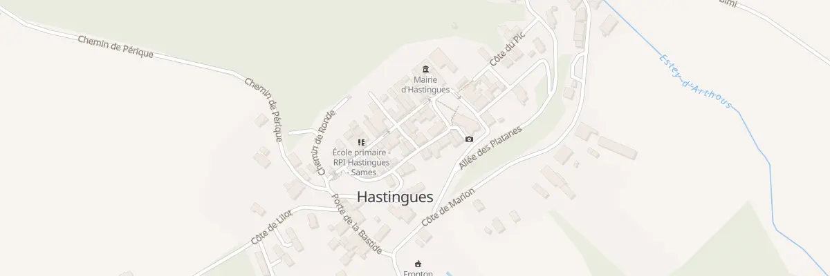 Plan du 45B Le Bourg à Hastingues