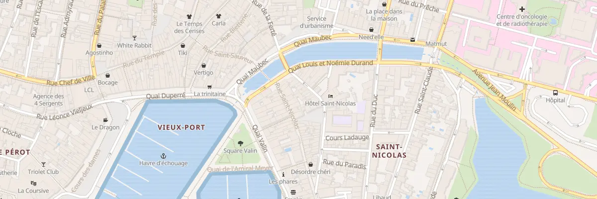 Plan du 11 Rue Saint Nicolas à La Rochelle