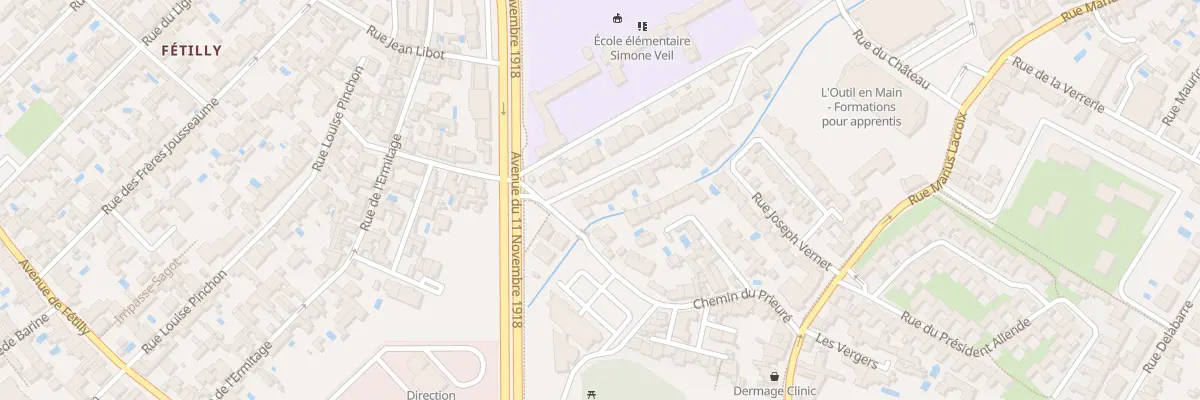 Plan du 4 Rue du Cdt l’Herminier à La Rochelle