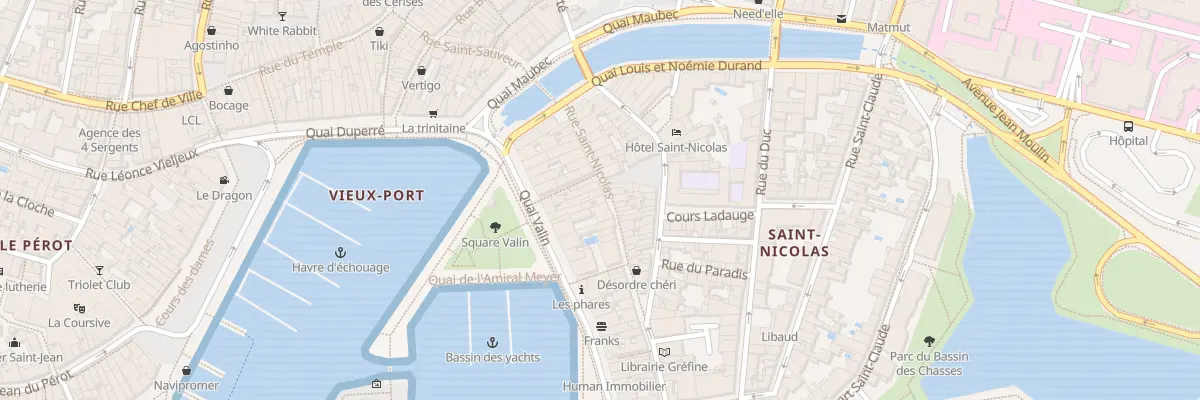 Plan du 16 Rue Saint Nicolas à La Rochelle