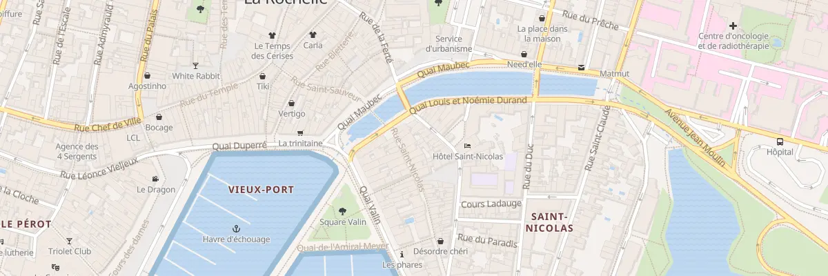 Plan du 5 Rue Saint Nicolas à La Rochelle