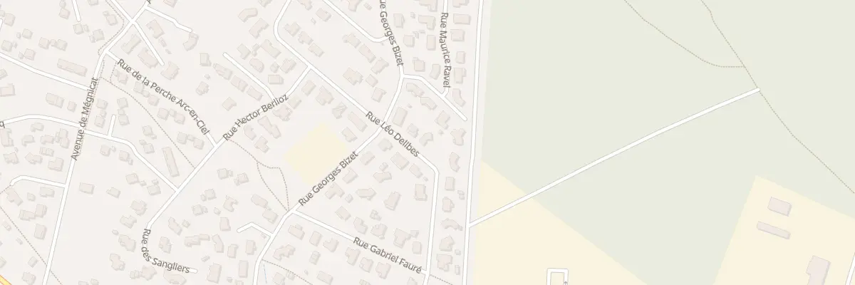 Plan du 285 Rue Léo Delibes à Biscarrosse