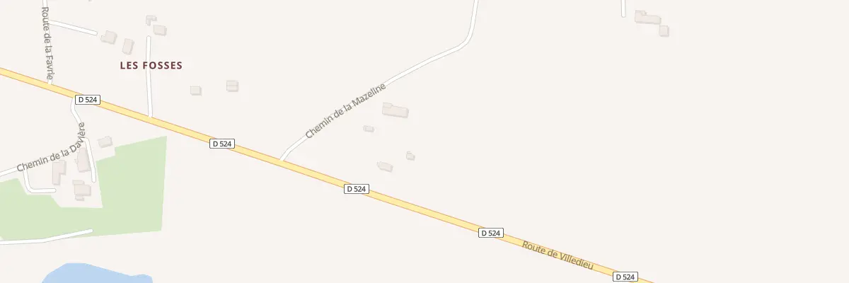 Plan du 650 Rte de Villedieu à Saint-Aubin-des-Bois