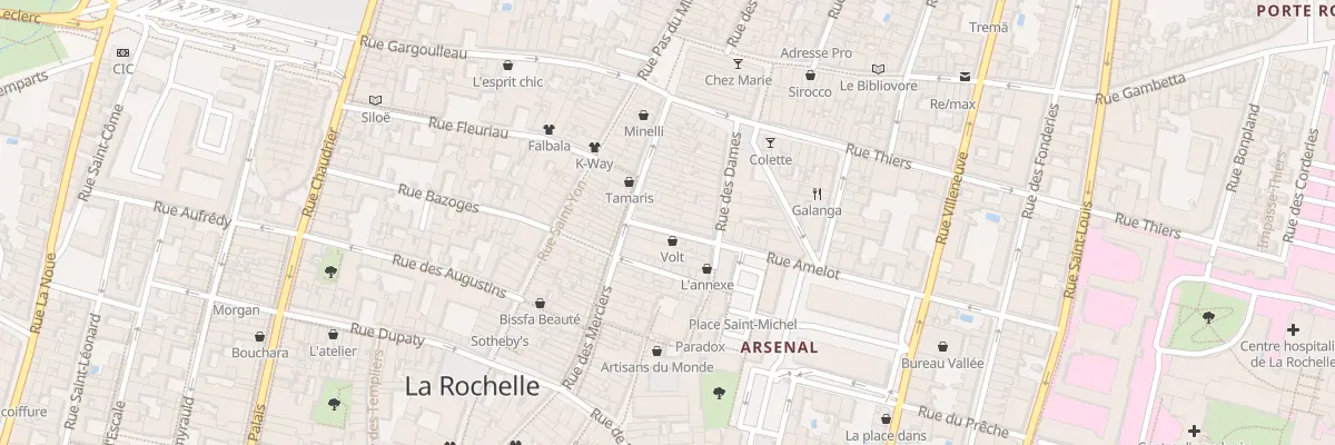 Plan du 3 Rue Amelot à La Rochelle