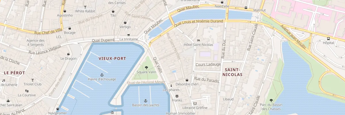 Plan du 12 Rue Saint Nicolas à La Rochelle