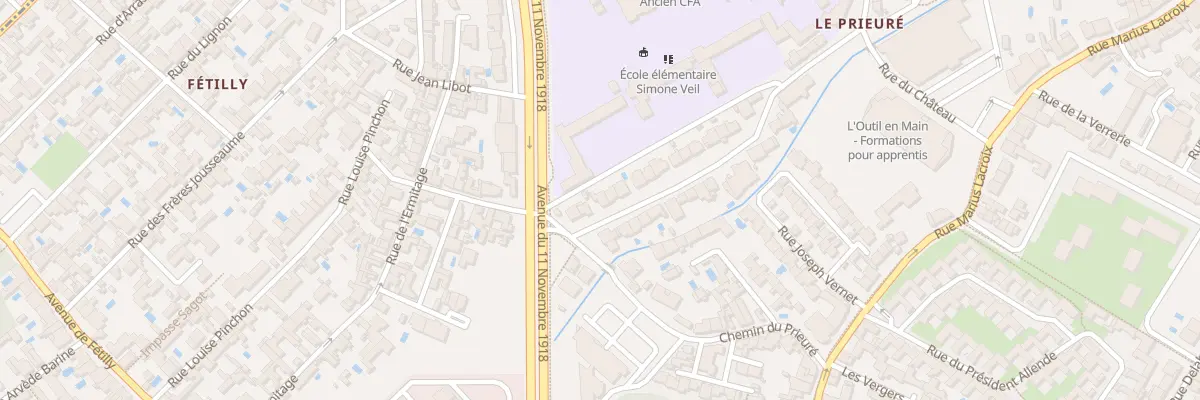 Plan du 5 Rue du Cdt l’Herminier à La Rochelle