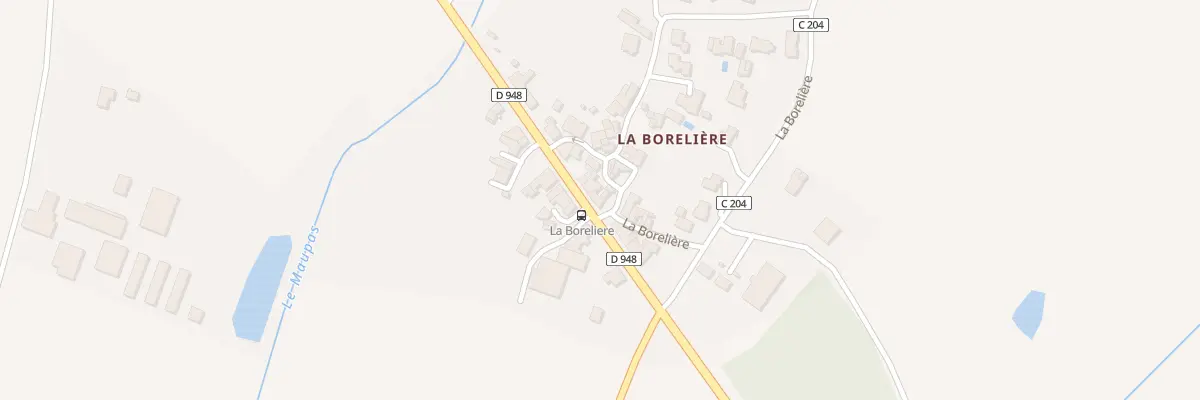 Plan du 135 La Borelière à Bournezeau