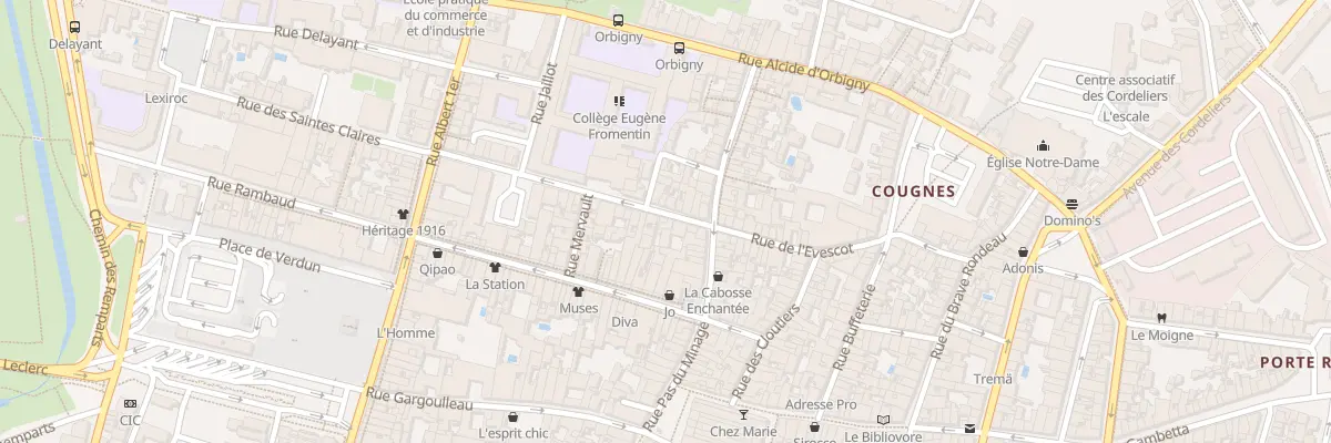 Plan du 9 Rue du Collège à La Rochelle