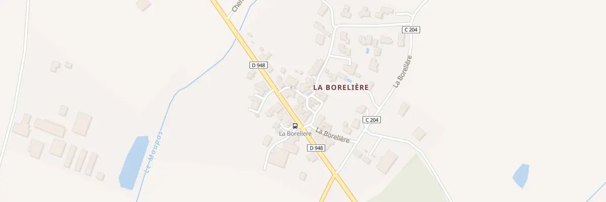 Plan du 205 La Borelière à Bournezeau