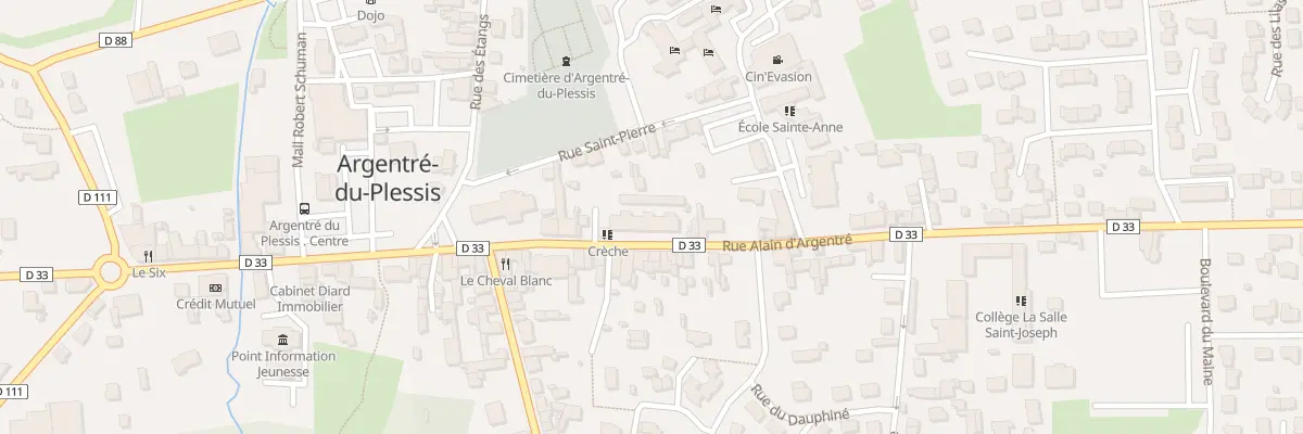 Plan du 11 Rue Alain d’Argentré à Argentré-du-Plessis