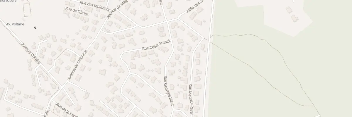 Plan du 372 Rue Georges Bizet à Biscarrosse