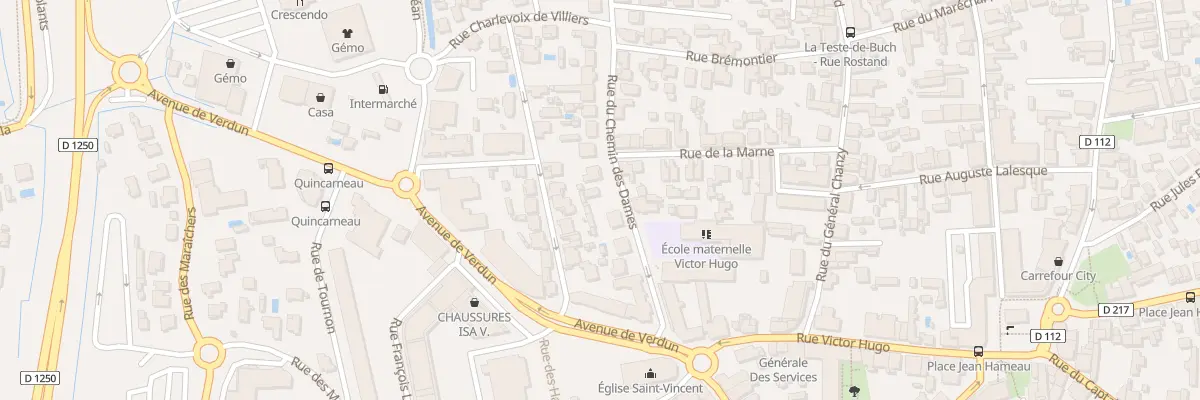 Plan du 11 Rue du Chemin des Dames à La Teste-de-Buch