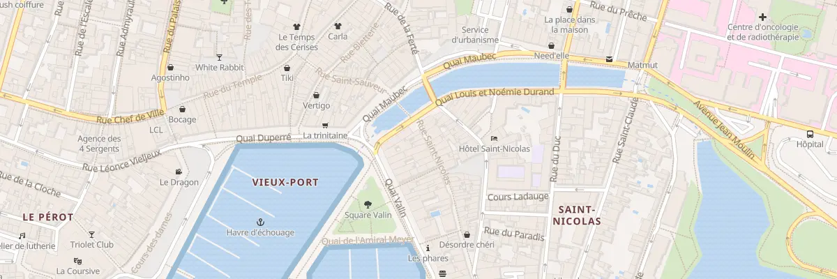 Plan du 2 Rue Saint Nicolas à La Rochelle