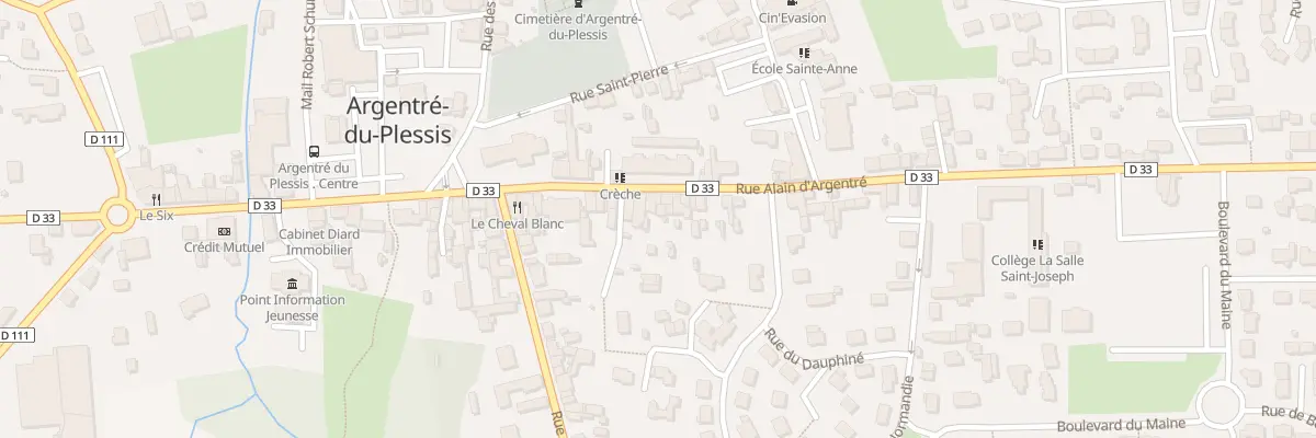 Plan du 18 Rue Alain d’Argentré à Argentré-du-Plessis