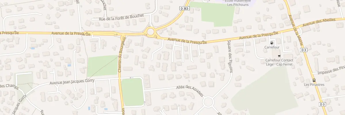 Plan du 27 Av de la Presqu’Île à Lège-Cap-Ferret