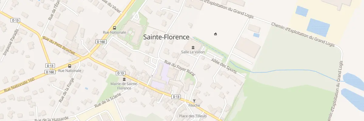 Plan du 11 Rue du foyer rural à Sainte-Florence