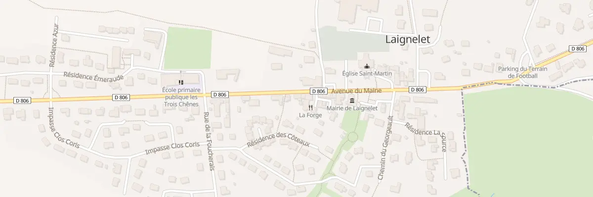 Plan du 12 Av du Maine à Laignelet